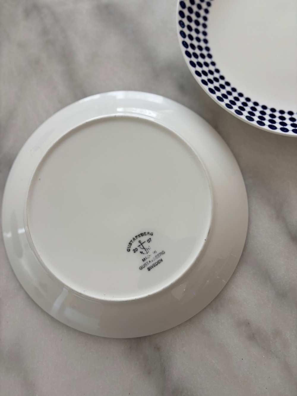 Gustavsbergs Porslinsfabrik Adam plate Set of 2 - Picture 2 of 6